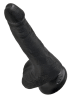 King Cock Dildo with Balls 6"