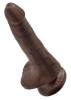 King Cock Dildo with Balls 6"