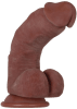 Girthy Poseable Dildo with Balls 6"