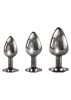 Black Gem Anal Plug Set (3 piece set)