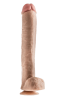 Dr. Skin Dr. Michael Dildo with Balls and Suction Cup 14"