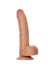 RealRock Curved Realistic Dildo with Balls and Suction Cup 8"