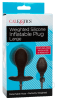 Weighted Silicone Inflatable Plug Large - Black
