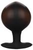 Weighted Silicone Inflatable Plug Large - Black