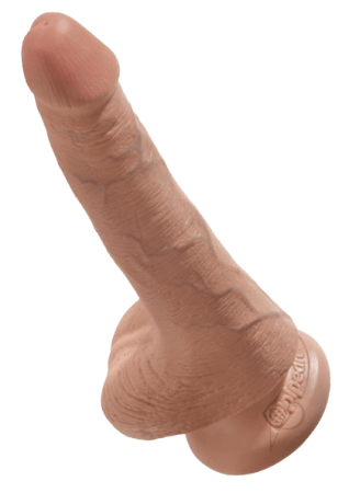King Cock Dildo with Balls 6"