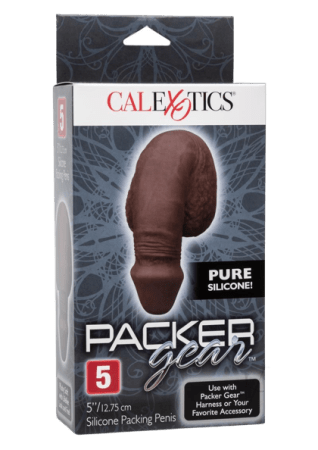Calexotics Packer Gear Silicone Packing Penis 5" - Chocolate
