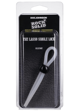 Rock Solid The Lasso Single Lock Adjustable Silicone Cock Ring - White