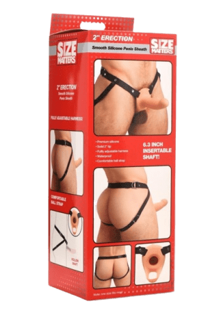 Size Matters 2" Smooth Silicone Penis Sheath 6.3"