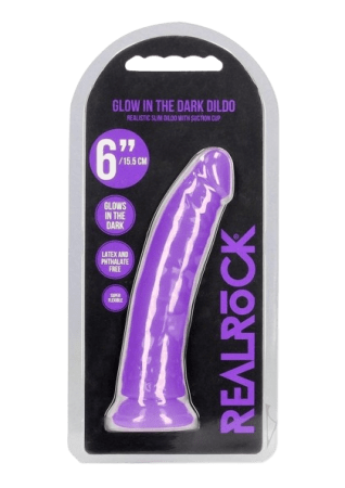 Slim Glow in the Dark Dildo 6"
