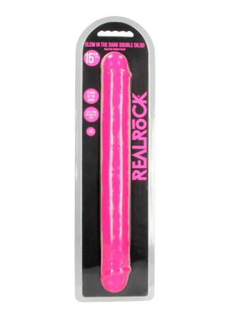 RealRock Double Dong Glow in the Dark Dildo 15"