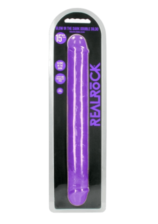 RealRock Double Dong Glow in the Dark Dildo 15"