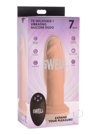 Swell 7X Inflatable & Vibrating  Dildo with Remote Control