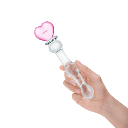 Glass Heart Dildo by Bellesa