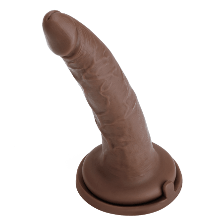 EssentialDildo M 7" Curved - Dark