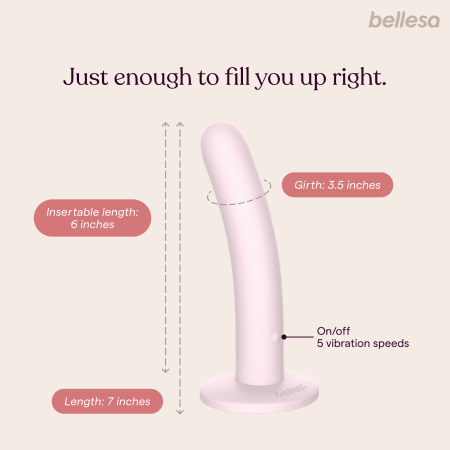 Vibrating Dildo - 7” by Bellesa