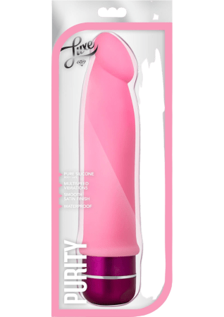 Luxe Purity Vibrating Dildo