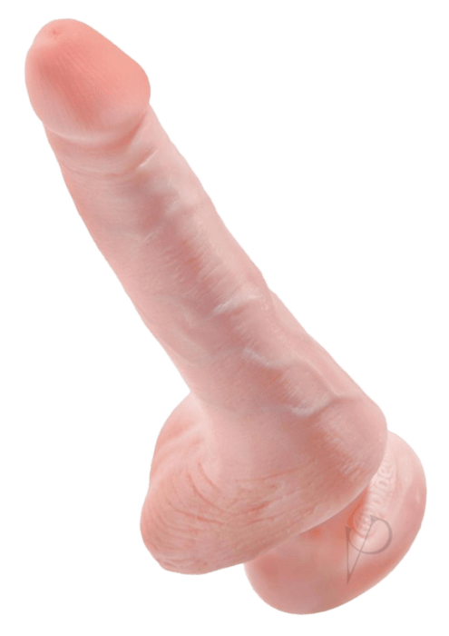 King Cock Dildo with Balls 6"