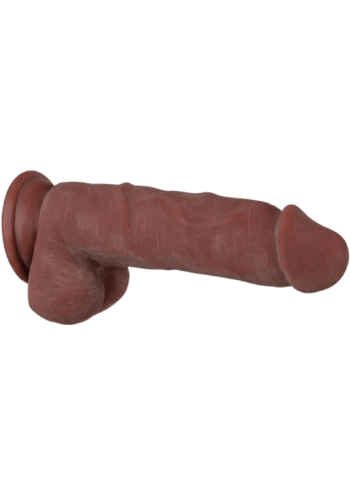 Girthy Poseable Dildo with Balls 6"