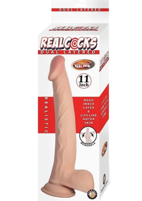 Realcocks Dual Layered Bendable Dildo 11"