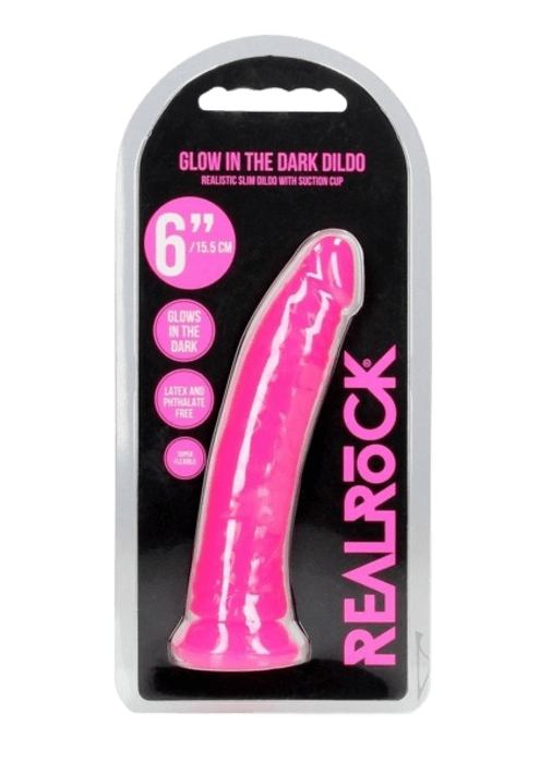 Slim Glow in the Dark Dildo 6"