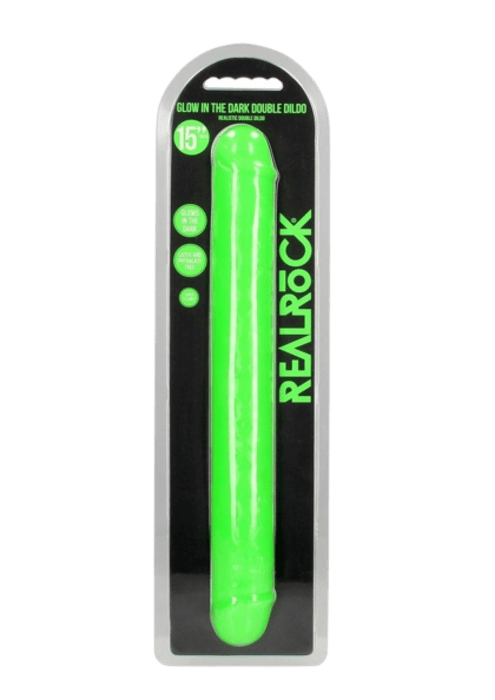 RealRock Double Dong Glow in the Dark Dildo 15"