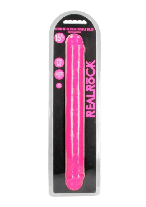 RealRock Double Dong Glow in the Dark Dildo 15"