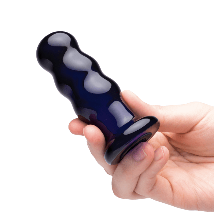 3.5" Rechargeable Remote Controlled Vibrating Beaded Butt Plug