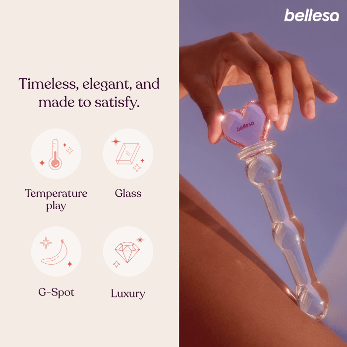 Glass Heart Dildo