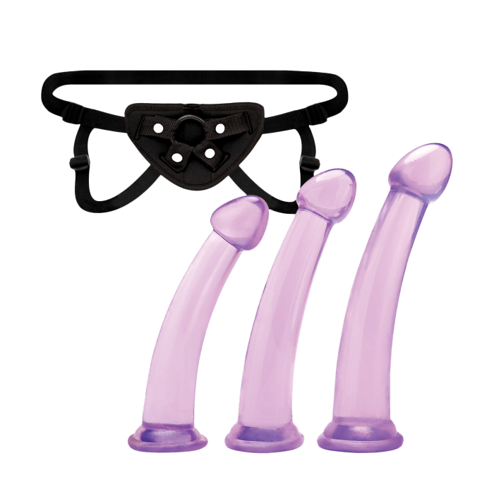 Size Up 3-Piece Dildo and Harness Pegging Training Set