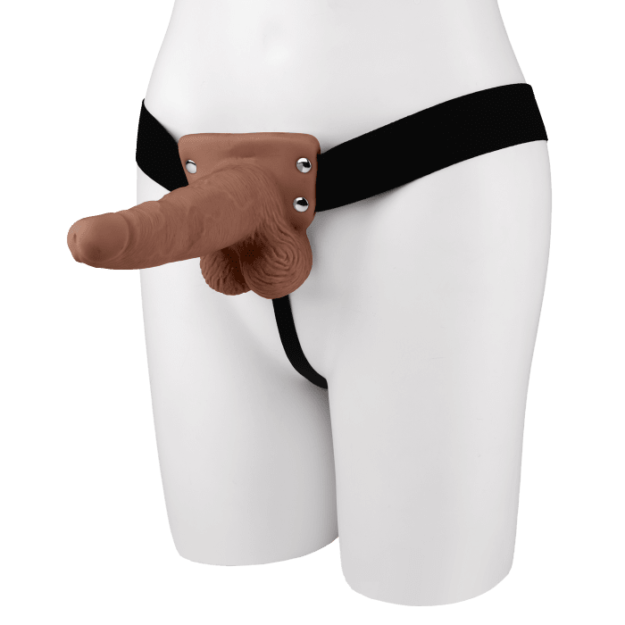 6" Rechargeable Strap-on with Balls