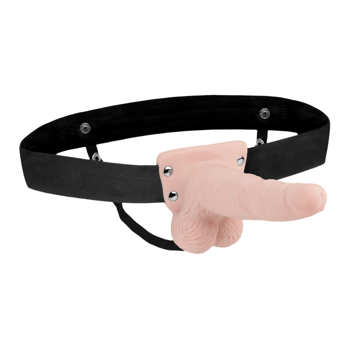 6" Rechargeable Strap-on with Balls