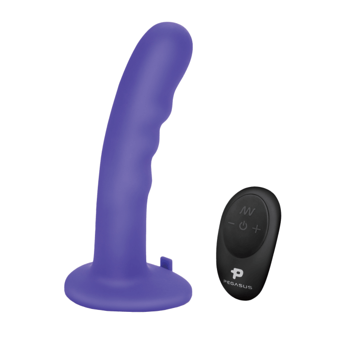6" Curved Wave Silicone Peg with Harness Included
