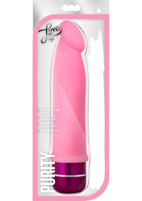 Luxe Purity Vibrating Dildo