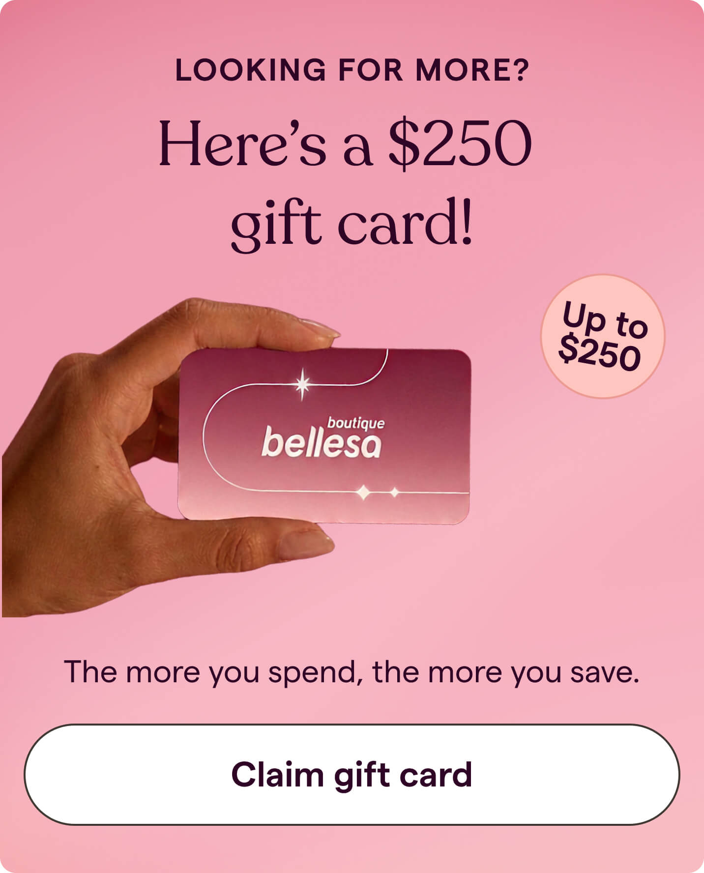 Claim your gift card